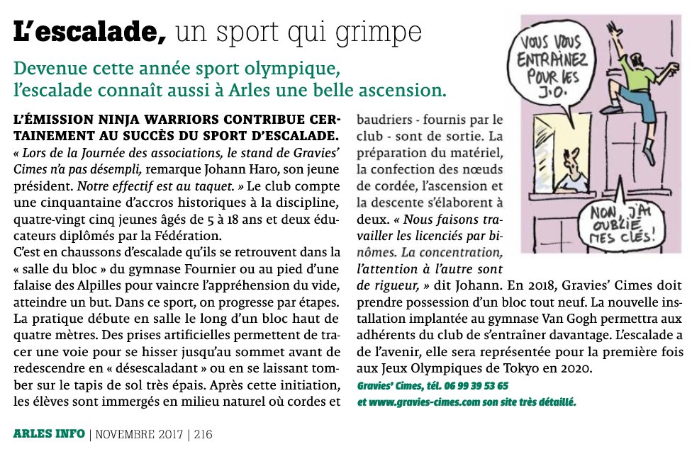 gravies cimes escalade arles info